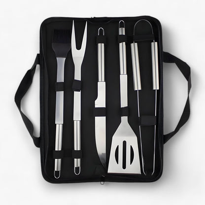 Premium BBQ Grill Utensil Set with Storage Case