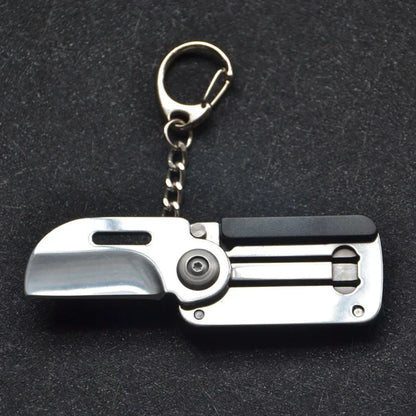 Compact Pocket Folding Knife Keychain Multi Tool