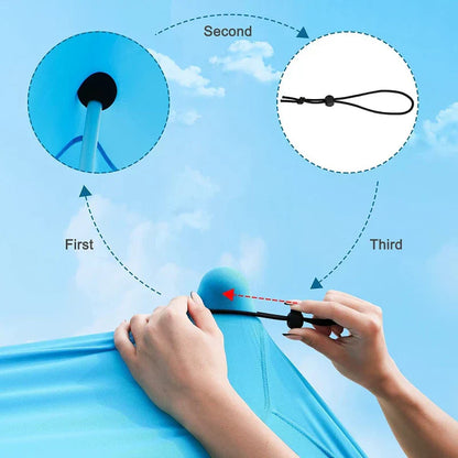 Large Family Beach Sun Shelter with UV Protection