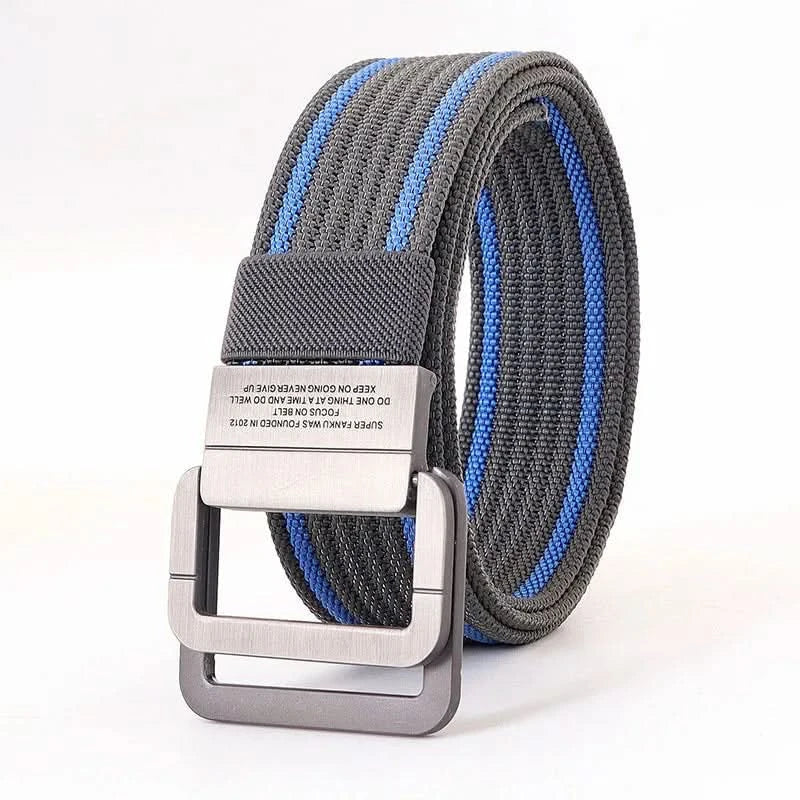 Casual Canvas Web Belt - Adjustable Metal Buckle