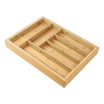 Eco Friendly Bamboo Kitchen Tray Organizer