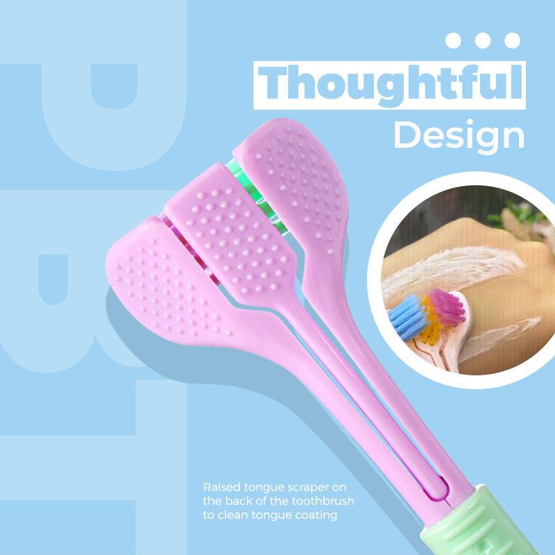 Gentle 3-Sided Toothbrush for Sensitive Teeth