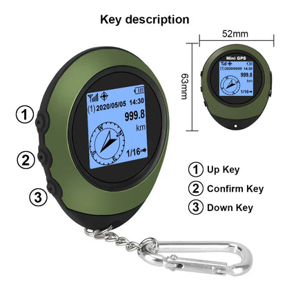 Portable Mini GPS Tracker Device with Compass