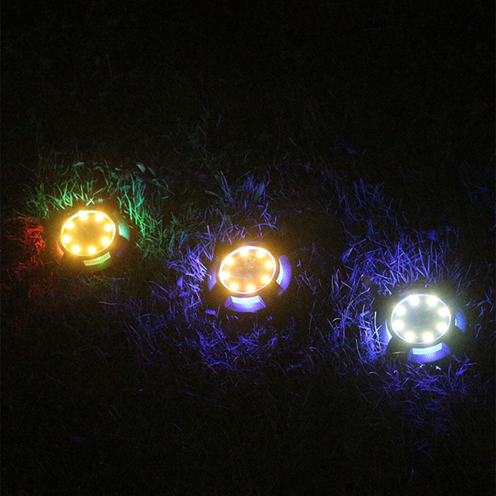 Green Solar Powered Garden Lamp