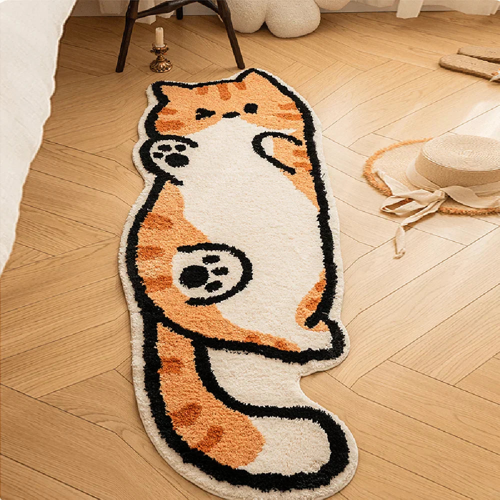 Fun Kitty Shaped Floor Mat