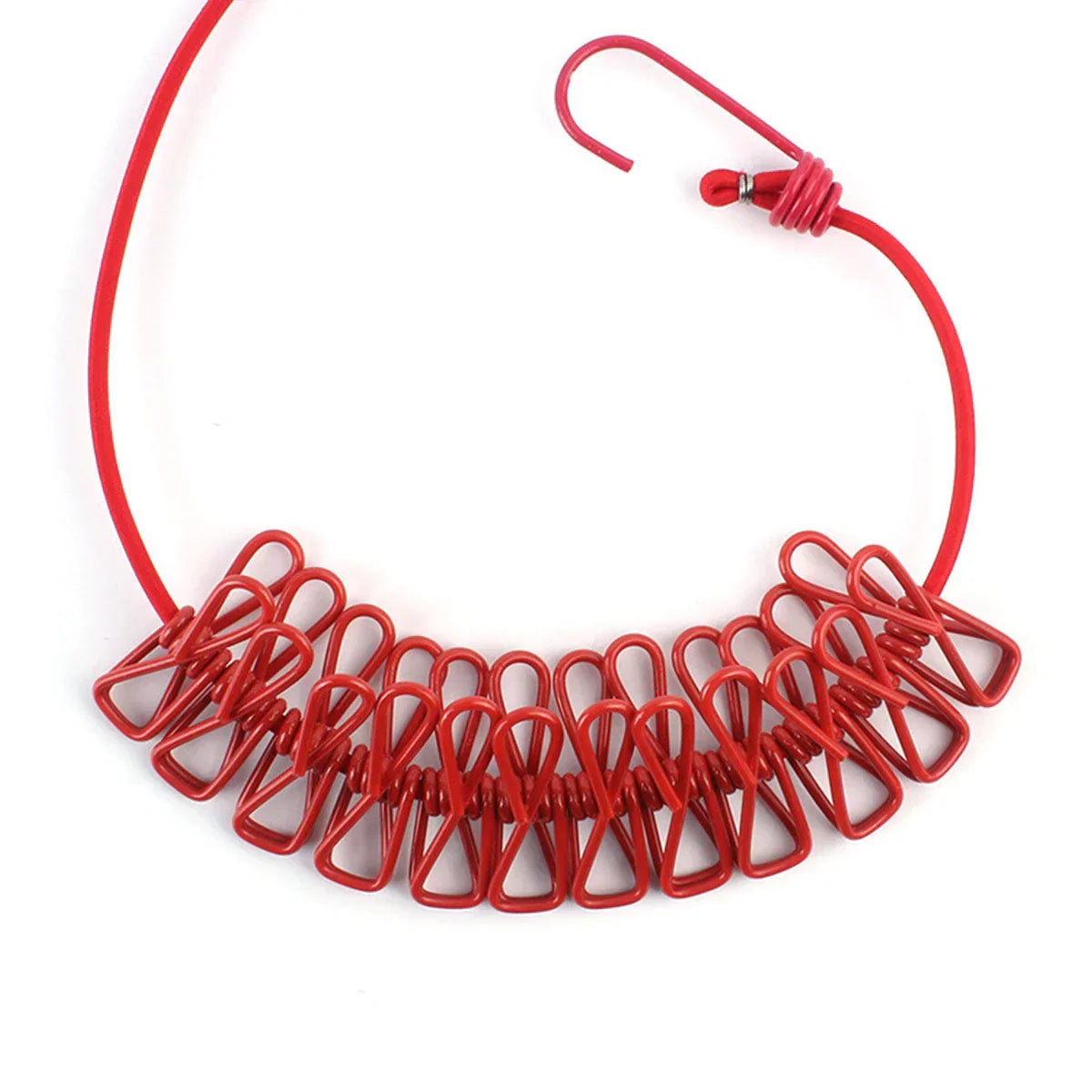 Portable Compact Travel Laundry Line with Clips
