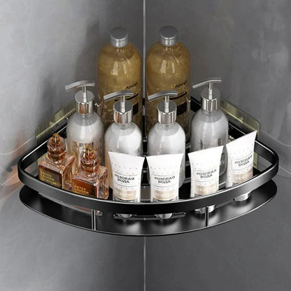 Compact Aluminum Bathroom Shelf – Easy Wall Storage Solution