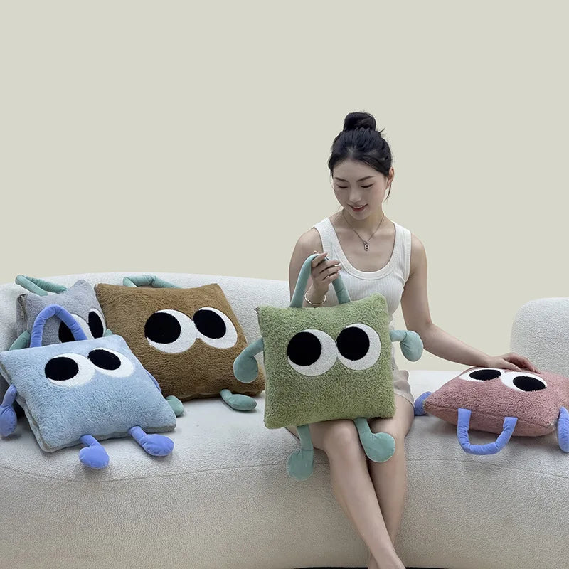 Cozy Fun Plush Travel Blanket Pillow