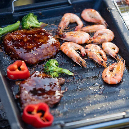 Large Reversible Cast Iron Grill Pan for BBQ & Stove