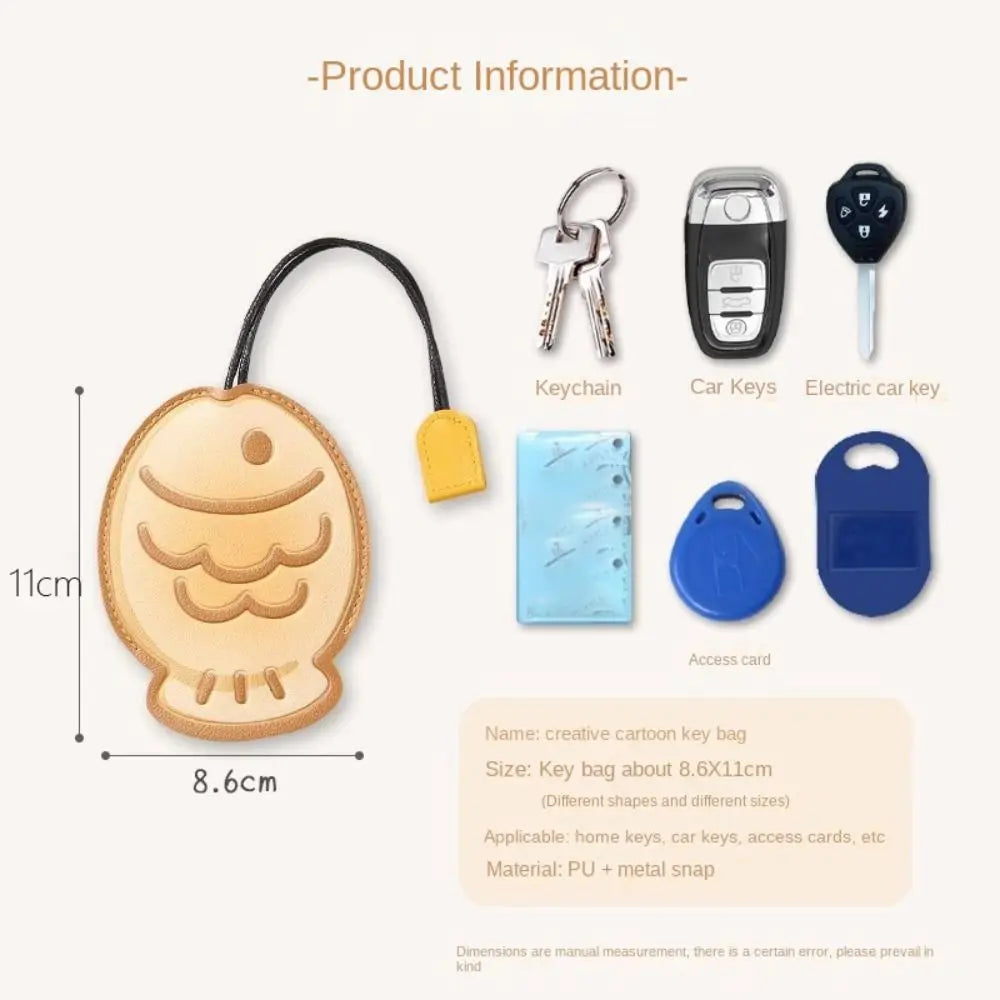 Fun Leather Phone Key Card Holder