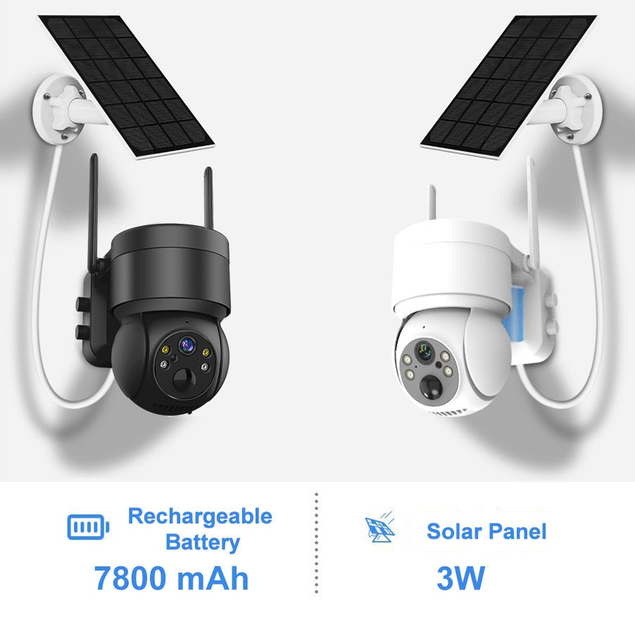 Wireless Solar Powered Outdoor Security Camera