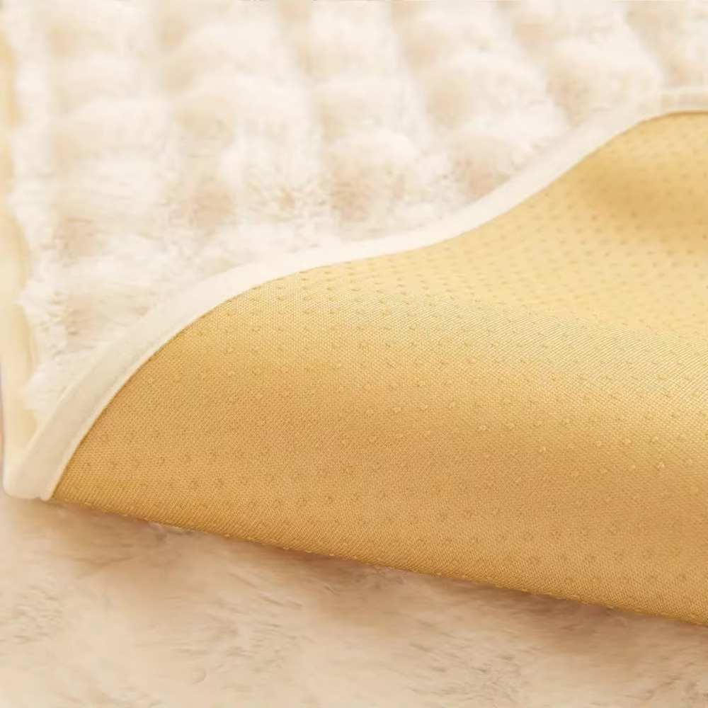 Soft Faux Fur Sofa Cover with Non Slip Bottom