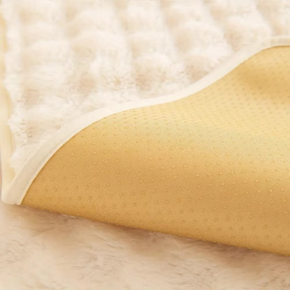 Soft Faux Fur Sofa Cover with Non Slip Bottom