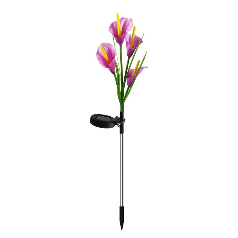 Solar Powered Garden Flower Lamp