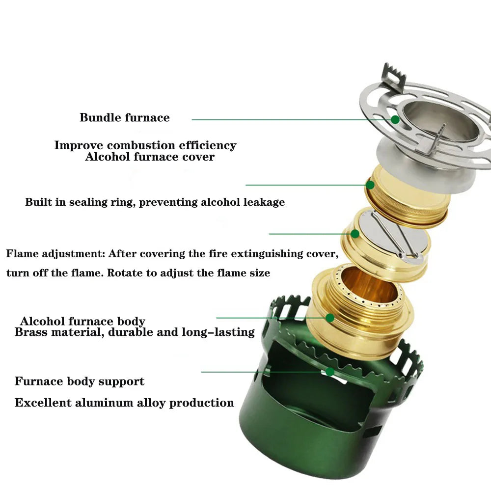 Portable Mini Camp Stove for Hiking and Outdoor Cooking