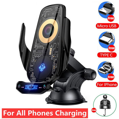 Easy Mount Wireless Car Phone Charger Holder