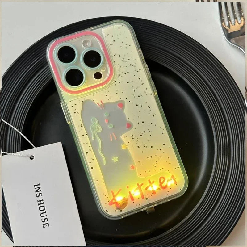 Fun Neon Dog iPhone Case