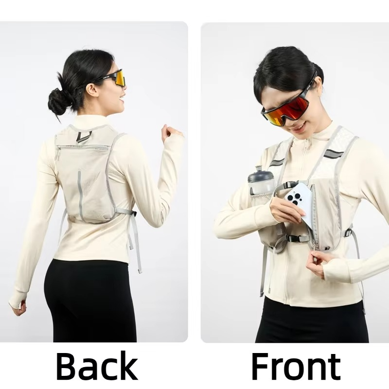 Yeezlab | Athletic Water Vest With Reflective Straps And Ventilated Mesh