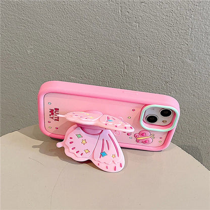 Trendy 3D Butterfly Protective iPhone Cover