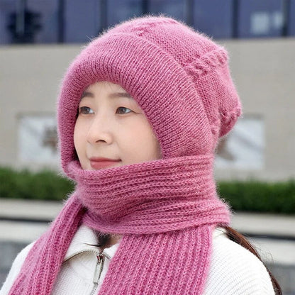 Warm Fuzzy Beanie Scarf Set