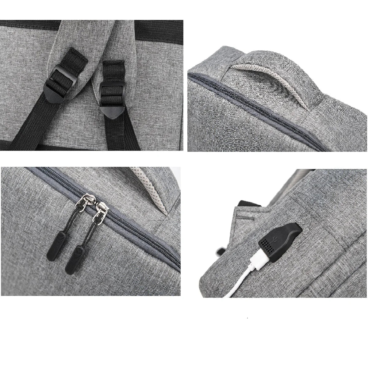 Stylish Tech Backpack with USB Charging Port