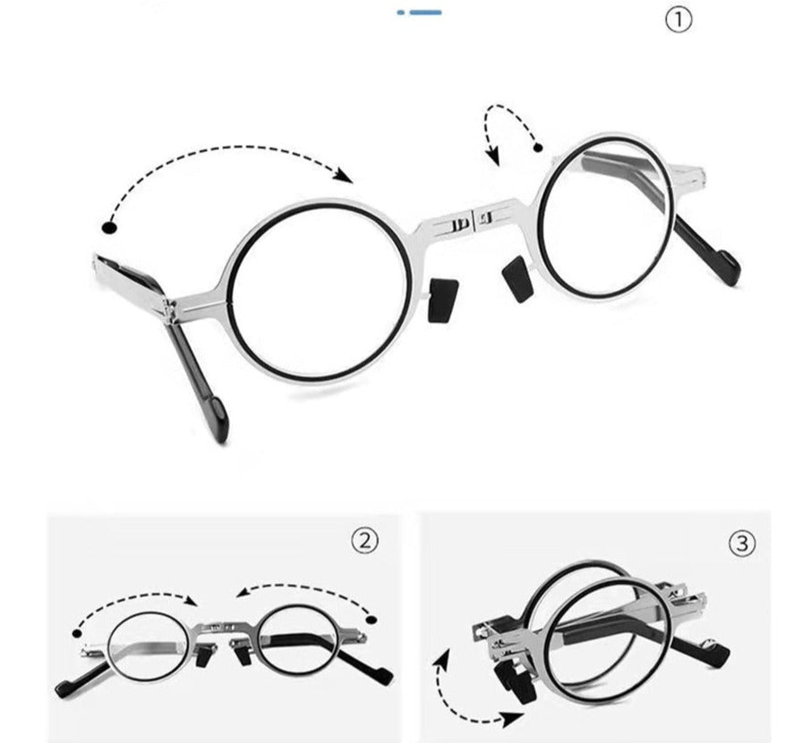 Portable Folding Reading Glasses for Men and Women