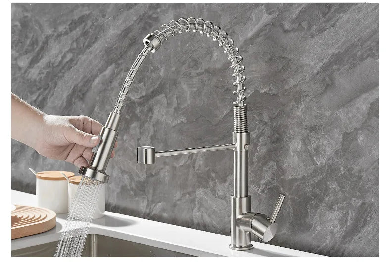 Premium 2 Handle Oil Rubbed Bronze Kitchen Faucet