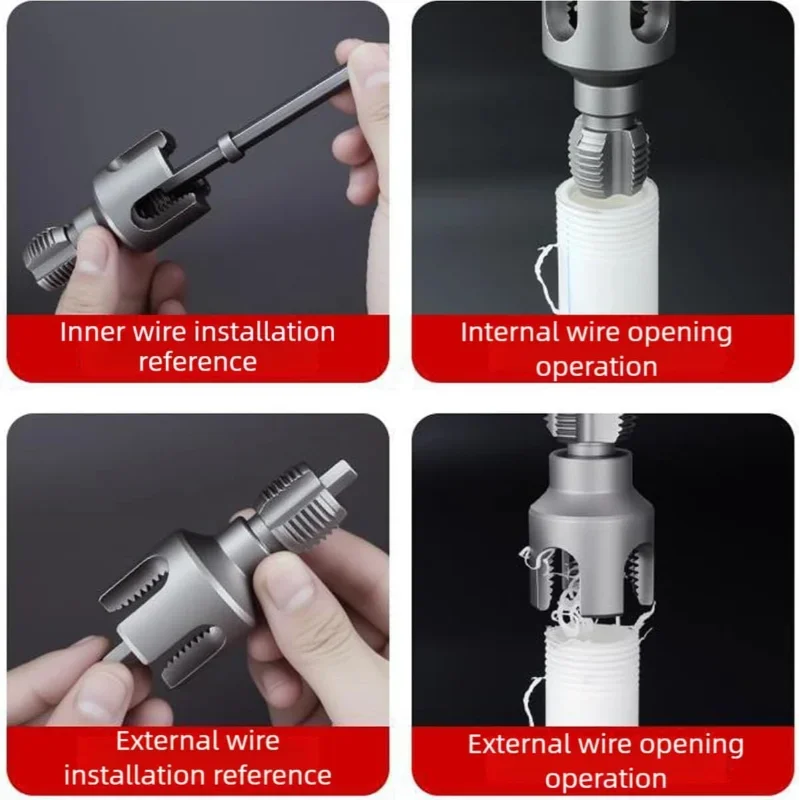 Yeezlab | Pipe Threader & Edge Deburring Drill Bit Tool