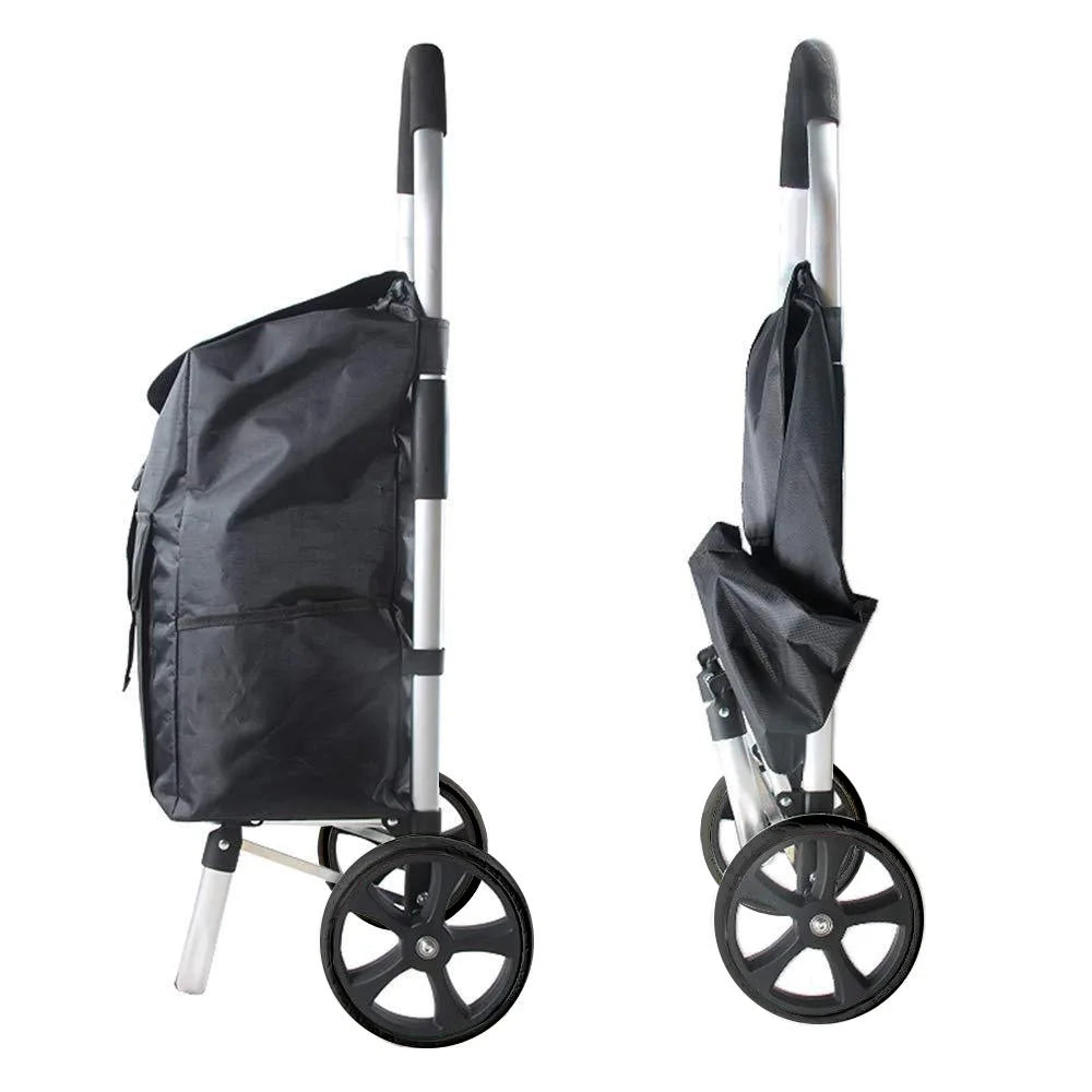 Compact Folding Grocery Cart