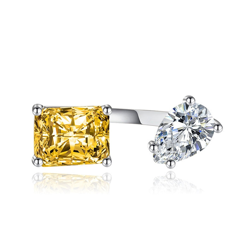 Sparkling Drop Zircon Fashion Adjustable Ring