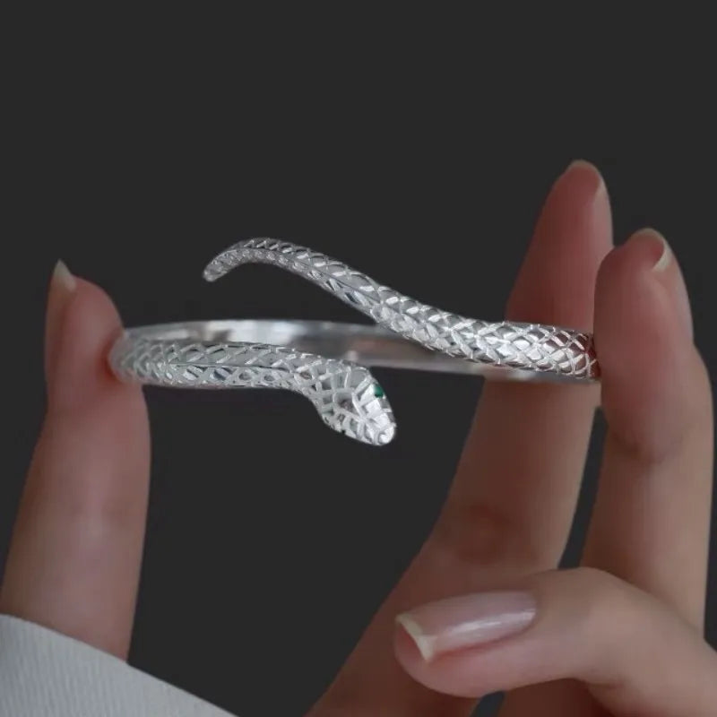 Fashionable Snake Chain Open Bangle Bracelet