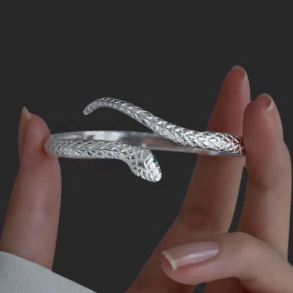 Fashionable Snake Chain Open Bangle Bracelet