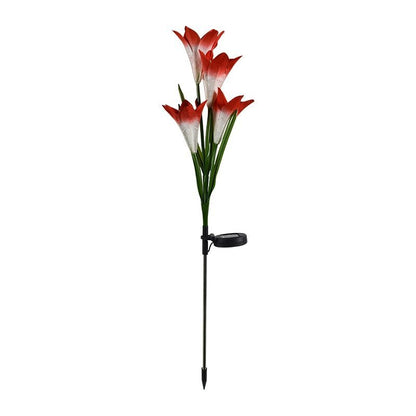 Solar Powered Garden Flower Lamp