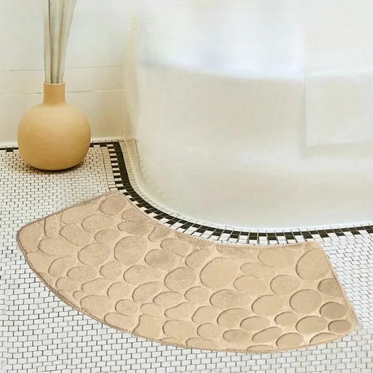 Anti-Slip Rubber Bath Mat for Shower Floor Protection