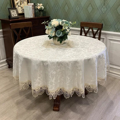 Elegant Floral Table Cover