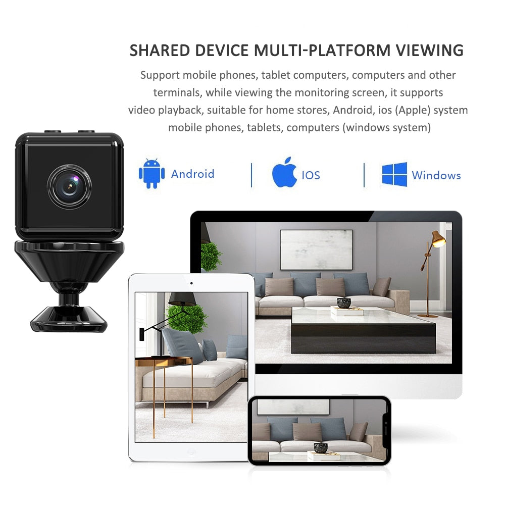 2K WiFi Security Camera – Indoor Motion Detection Cam with Infrared Night Vision