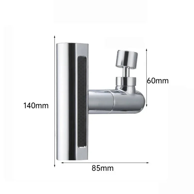 Modern Chrome Kitchen Faucet with 4 Spray Settings