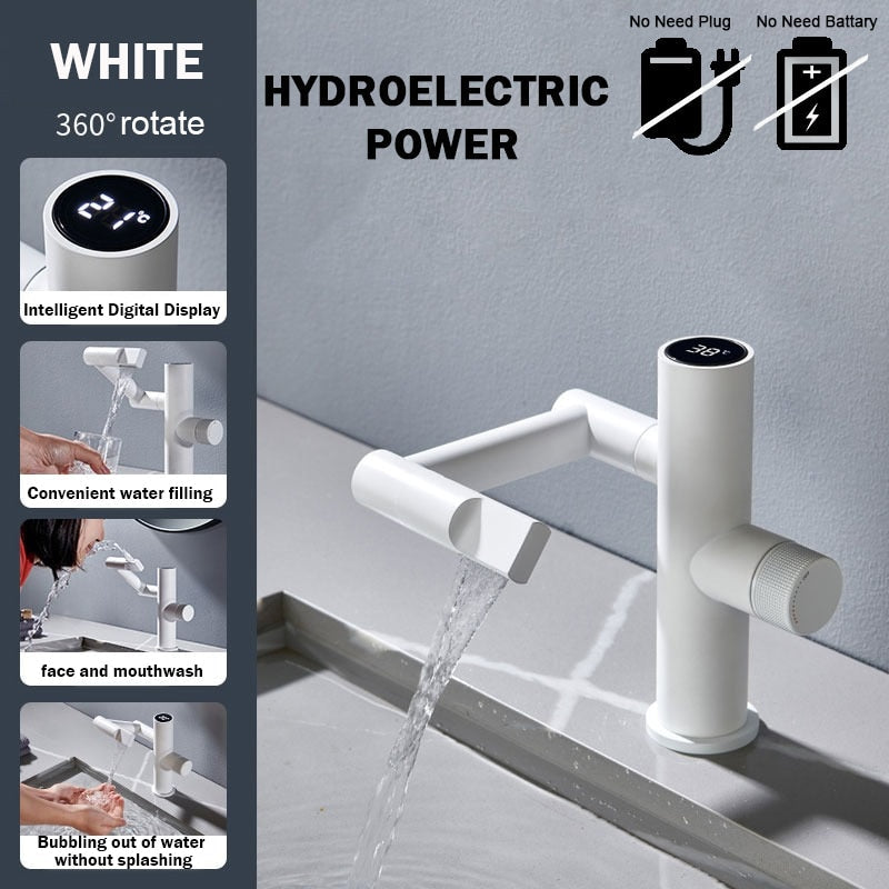 Contemporary Automatic Waterfall Kitchen Faucet