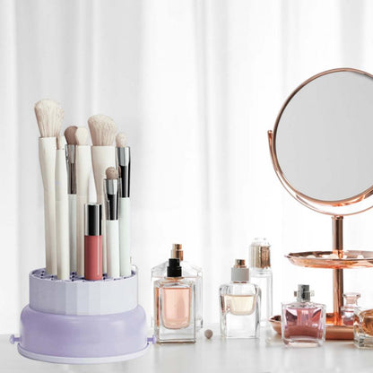 Portable Makeup Brush Holder Case