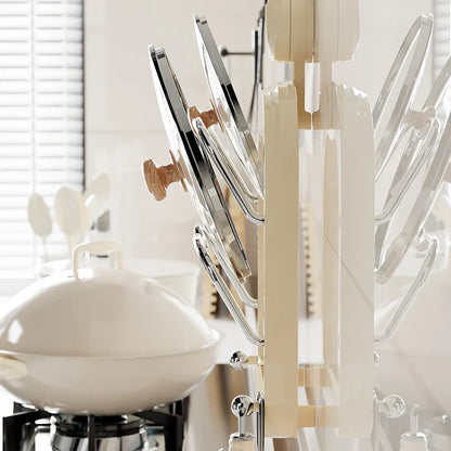 Space-Saving Wall-Mounted Pot Lid Holder Rack