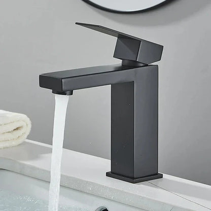 Sleek Chrome Bathroom Sink Faucet