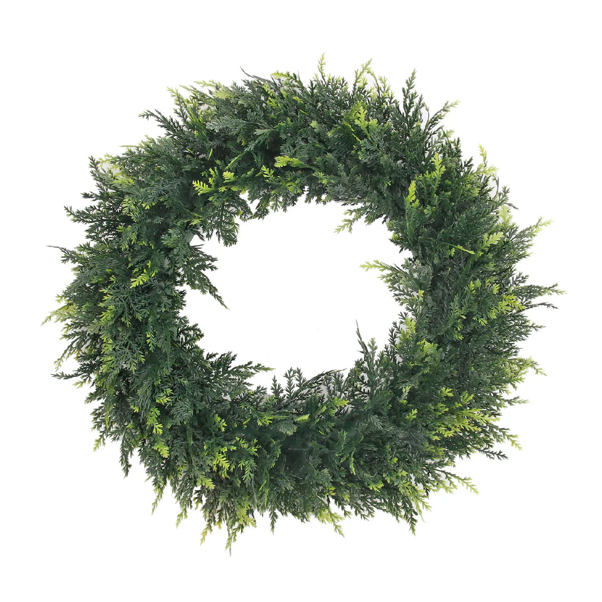 Artificial Cedar Wreath Evergreen Home Decor 30cm