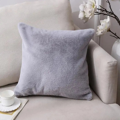 Plush Faux Fur Cushion Cover for Modern Homes