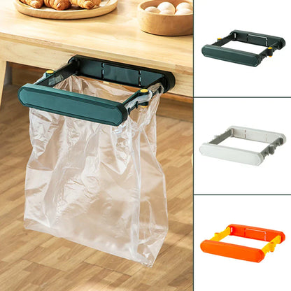 Space-Saving Clip On Kitchen Trash Bag Holder