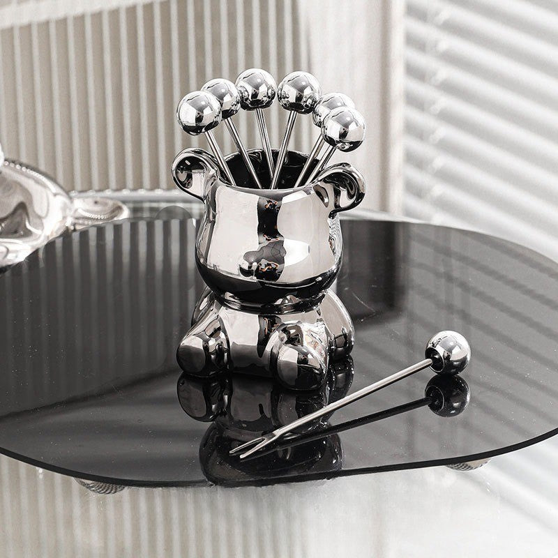 Small Wooden Cute Animal Fruit Bowl