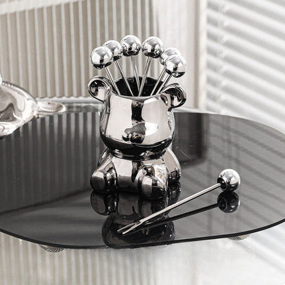 Small Wooden Cute Animal Fruit Bowl