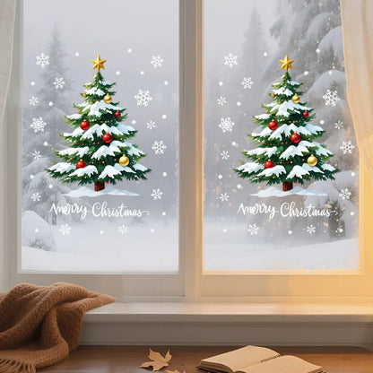 Colorful 3D Christmas Tree Wall Decal