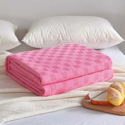 Soft Cotton Throw Blanket for Home Decor - Yeezlab