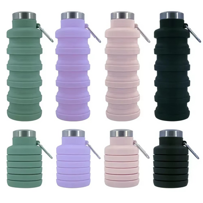 Compact Folding Water Bottle - Lightweight Travel Cup