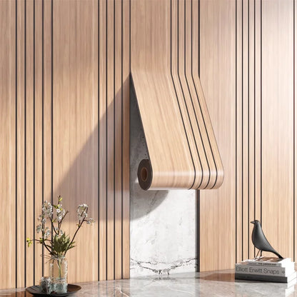 Modern Wood Textured Sticky Wall Decals